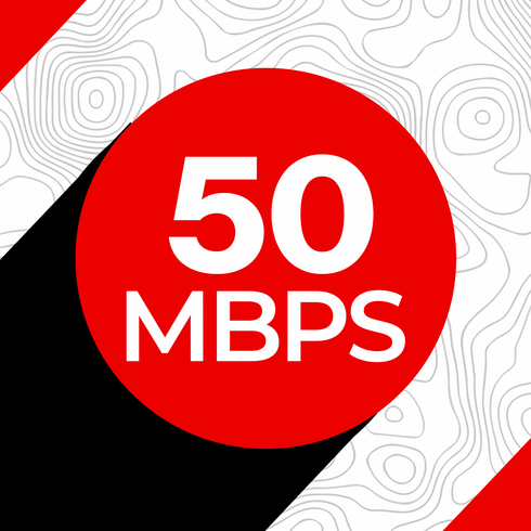 50 Mbps Internet with 300 GB Data Limit